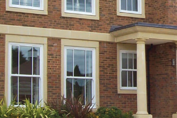 PVCu vertical sliding sash windows