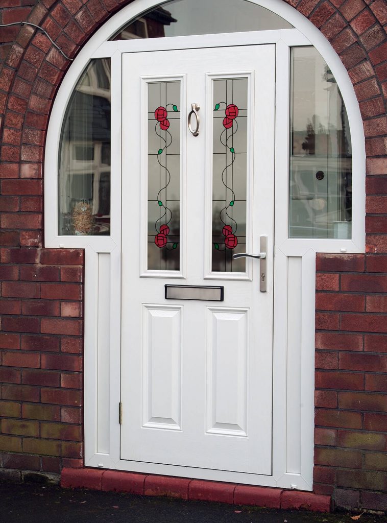 White composite door