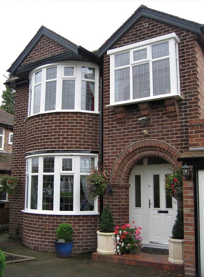 white upvc windows