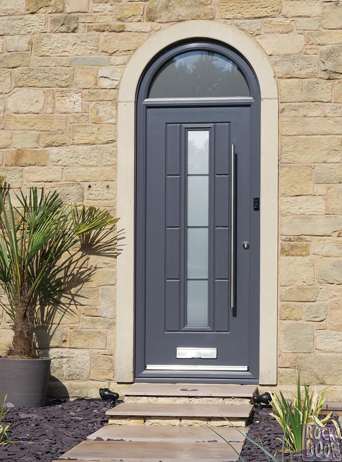 rockdoor anthracite grey composite entrance door