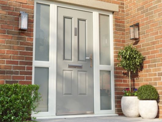 Grey composite door