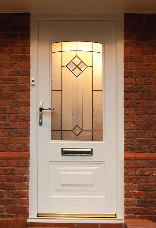 white composite door