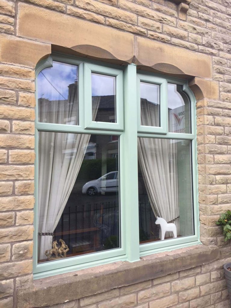 Chartwell green bespoke uPVC window