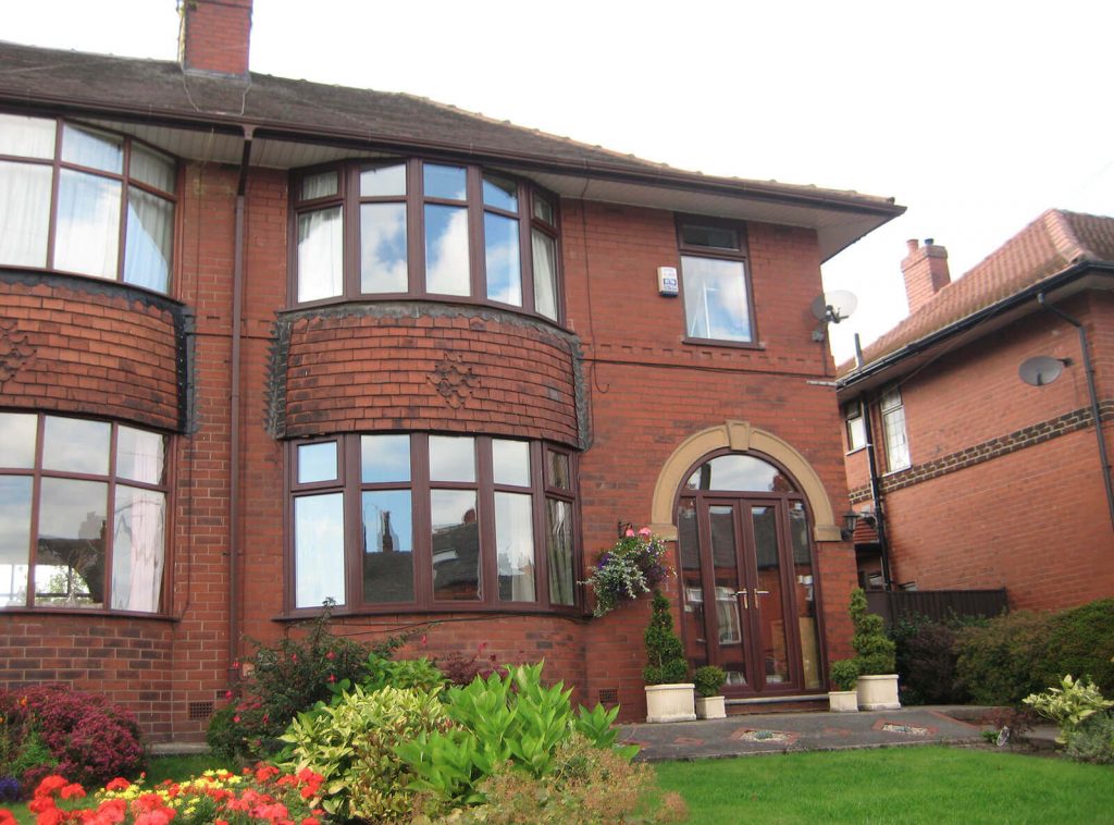 Rosewood bow window