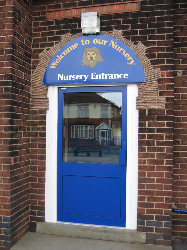 Denton West End Primary School Aluminium Entrance Door 