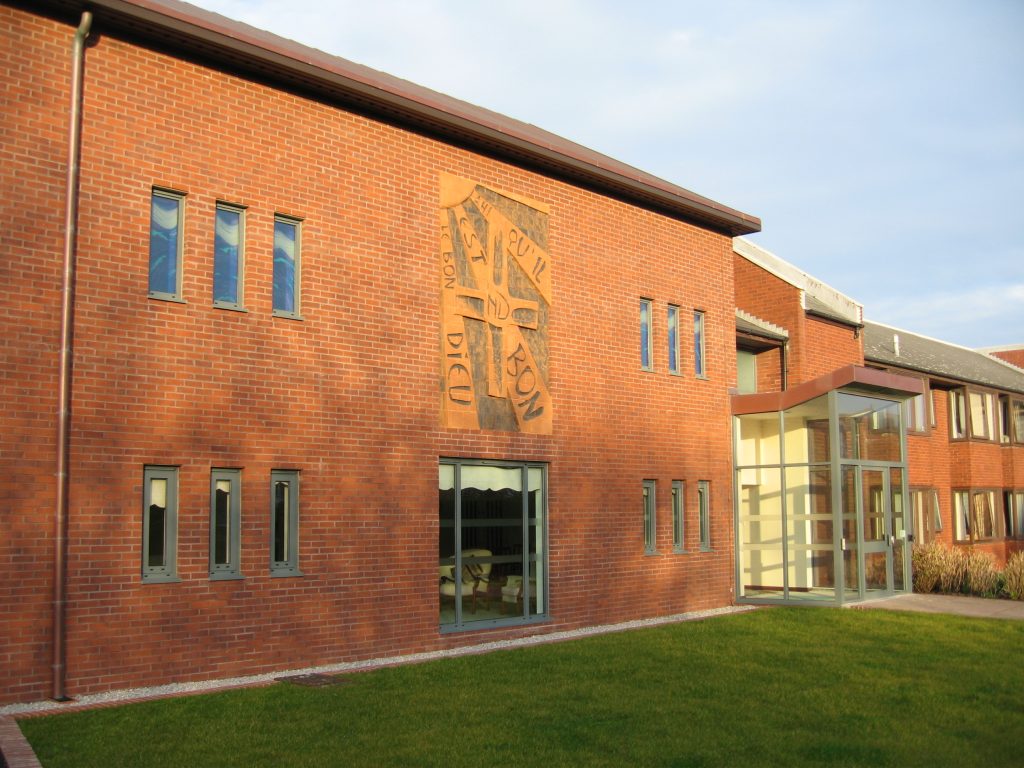 exterior shot of block of flats with aluminium windows